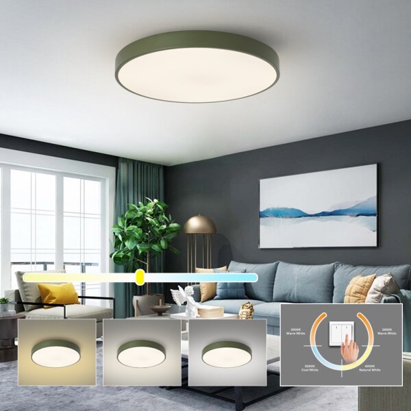 Brilagi - Plafoniera LED POOL LED/60W/230V 3000/4000/6000K 60 cm verde