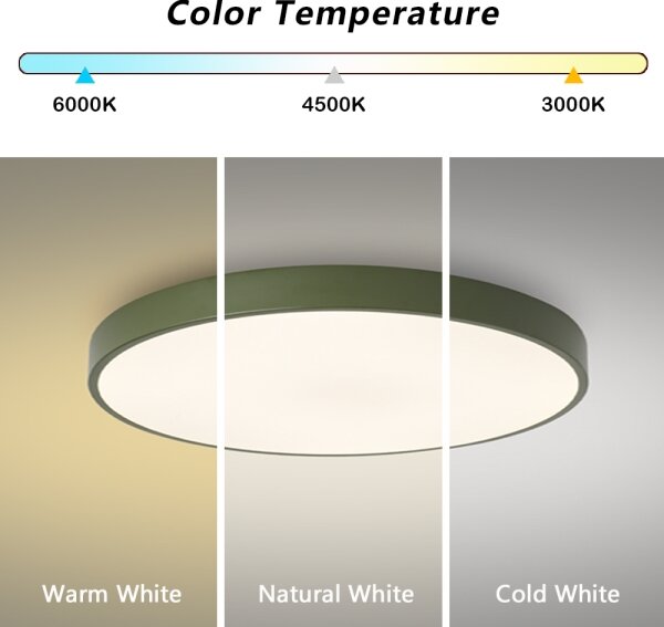 Brilagi - Plafoniera LED dimmerabile POOL LED/60W/230V 3000-6000K 60 cm verde + telecomando
