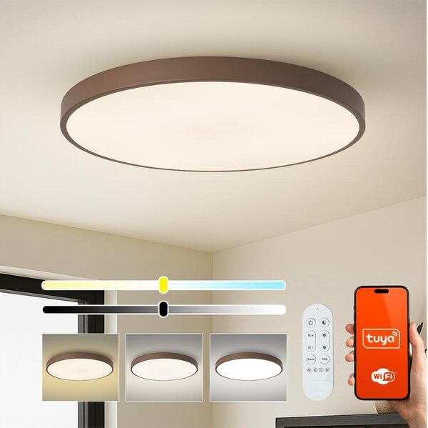 Brilagi-LED corpo illuminante dimmerabile POOL SMART LED/128W/230V 100 cm Wi-Fi Tuya + telecomando, marrone