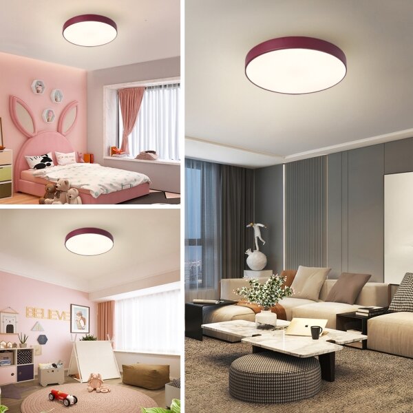 Brilagi-LED Plafoniera POOL LED/48W/230V 3000/4000/6000K 40 cm bordeaux
