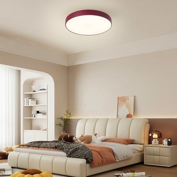 Brilagi-LED dimmerabile plafoniera POOL LED/48W/230V 3000-6000K 40 cm bordeaux+telecomando
