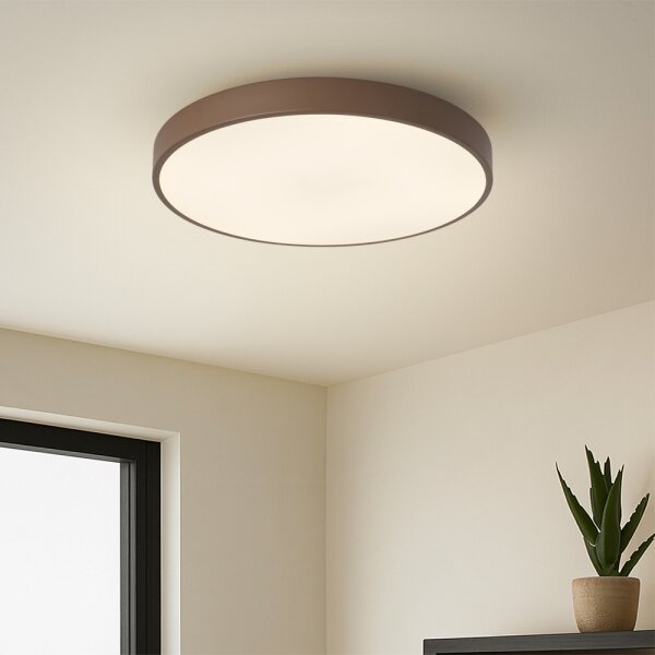 Brilagi - Plafoniera LED dimmerabile POOL LED/48W/230V 3000-6000K 40 cm marrone+telecomando