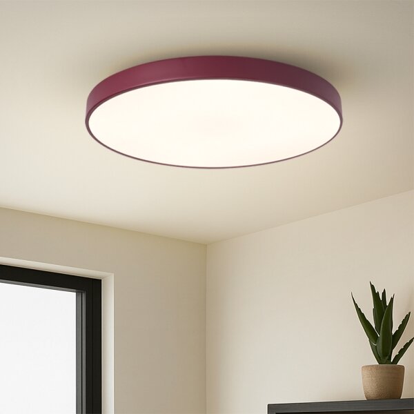 Brilagi-LED Dimmerabile lampada da soffitto POOL LED/60W/230V 3000-6000K 60 cm bordeaux+telecomando