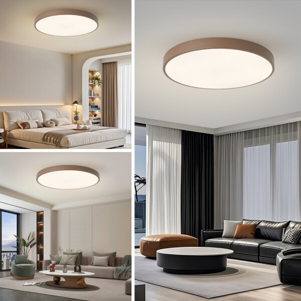 Brilagi - Plafoniera LED POOL LED/100W/230V 3000/4000/6000K 80 cm marrone