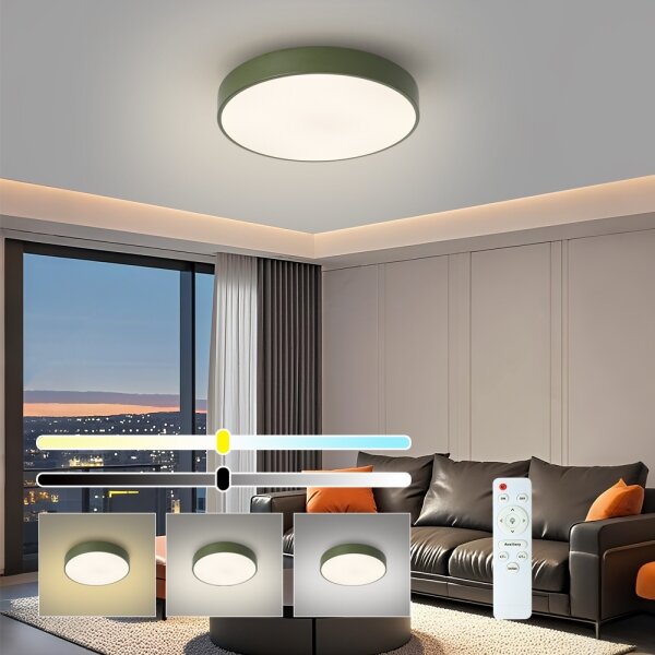 Brilagi - Plafoniera LED dimmerabile POOL LED/48W/230V 3000-6000K 40 cm verde + telecomando