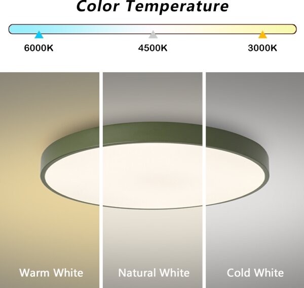 Brilagi - Plafoniera LED POOL LED/60W/230V 3000/4000/6000K 60 cm verde
