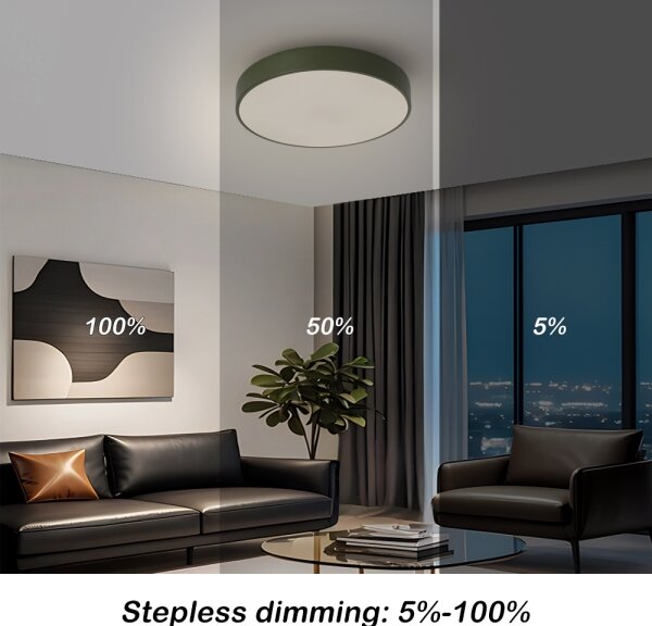 Brilagi - plafoniera LED dimmerabile POOL LED/36W/230V 3000-6000K 30 cm verde + telecomando