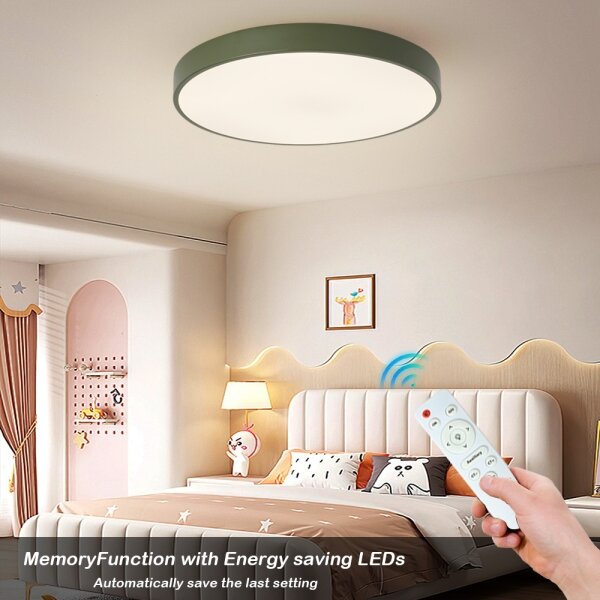 Brilagi - Plafoniera LED dimmerabile POOL LED/60W/230V 3000-6000K 60 cm verde + telecomando