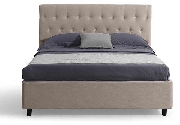 Letto Matrimoniale con Contenitore VENEZIA Beige