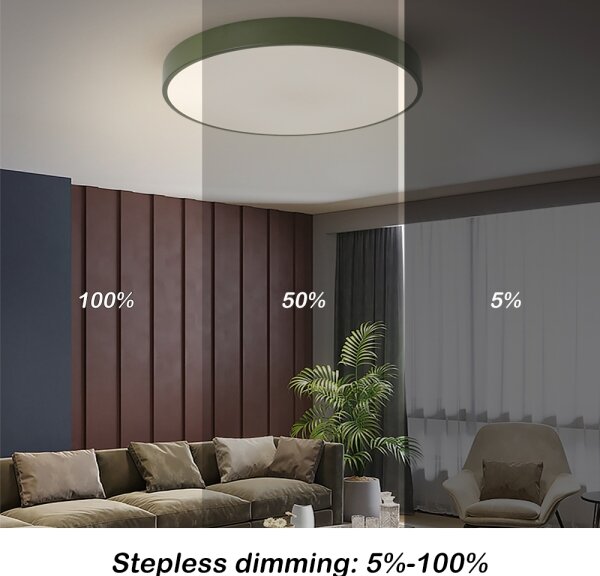 Brilagi - Plafoniera LED dimmerabile POOL LED/60W/230V 3000-6000K 60 cm verde + telecomando