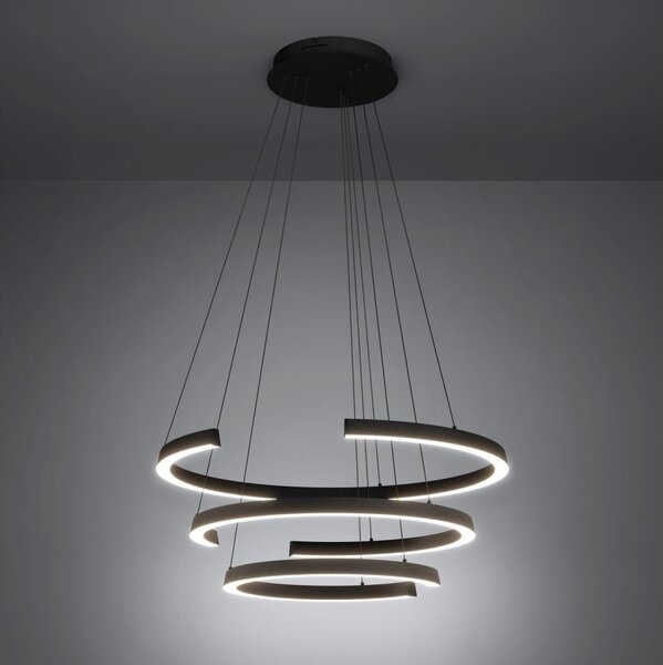 Eglo 390532 - Lampadario a sospensione dimmerabile con cavo LABONETE LED/50W/230V nero + telecomando