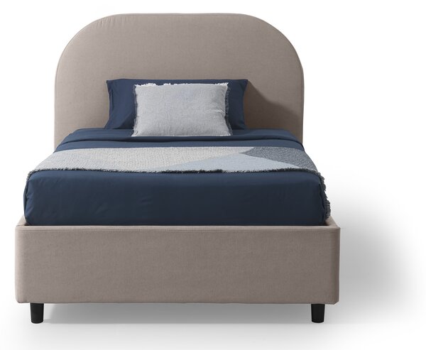 Letto Piazza e Mezzo con Contenitore CADIZ Beige
