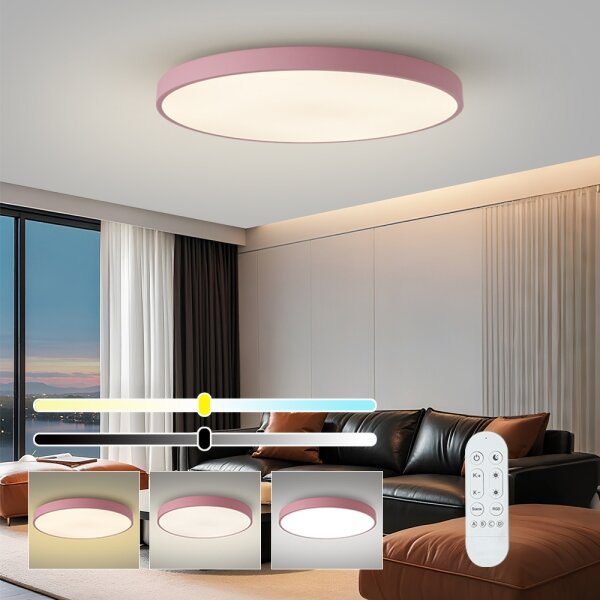 Brilagi-LED Lampada dimmerabile POOL SMART LED/128W/230V 100 cm Wi-Fi Tuya + telecomando rosa