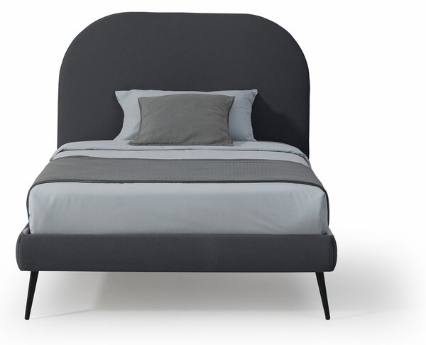 Letto Piazza e Mezza in Tessuto SYDNEY Grigio scuro