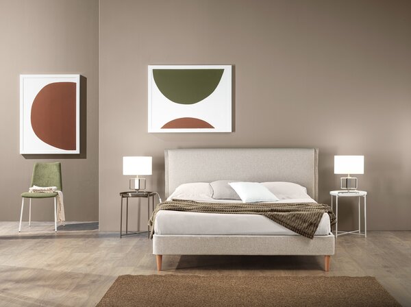 Letto PARIGI Beige 140 x 200 cm