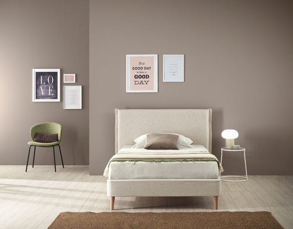 Letto PARIGI Beige 120 x 200 cm