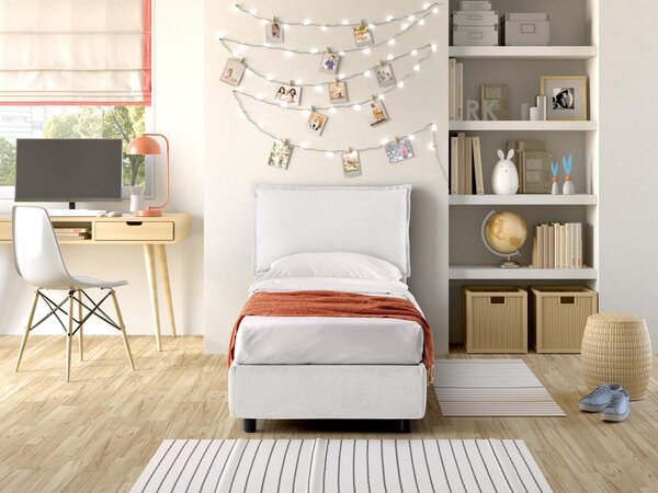 Letto Singolo Contenitore ARLES Bianco