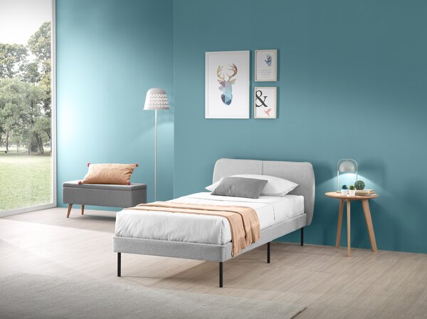 Letto TOKIO 90 x 200 cm Grigio chiaro