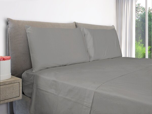 Federe Cuscini Letto Matrimoniale 50x80 cm Grigio