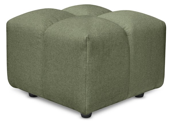 Pouf poggiapiedi con bombature morbide, Pouf Rubiq Oliva 60 x 150 cm