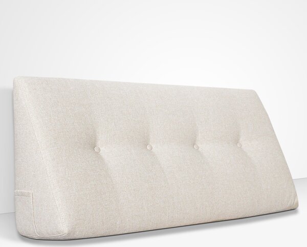 Cuscino da Lettura a Cuneo Chill Pillow 80 cm x 26 cm Crema