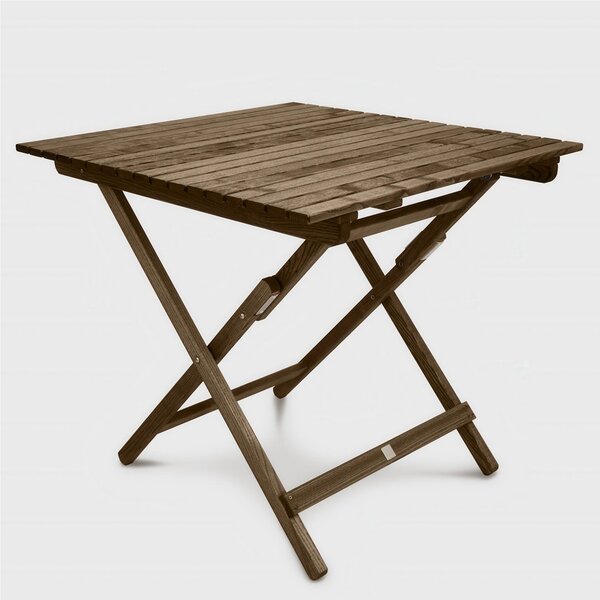 Tavolo pieghevole in legno di frassino colorazioni ZEUS-ES Apertura facilitata Dimensioni 81x84xh74 cm -peso 11,5 kg legno di frassino Tinto Teak