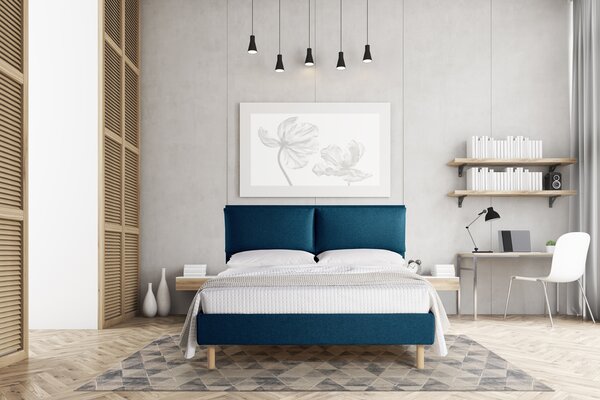 Letto ROMA Blu 160x190 cm