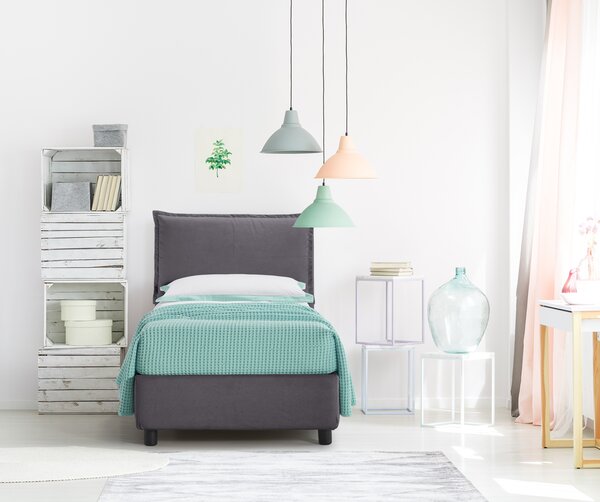 Letto Singolo Contenitore ARLES Grigio
