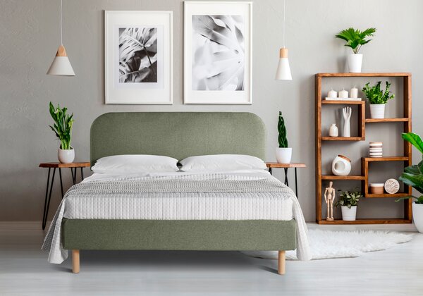 Letto OSLO Verde oliva 160x190 cm
