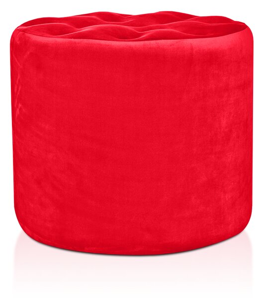 Pouf Diamante 80 cm Rosso