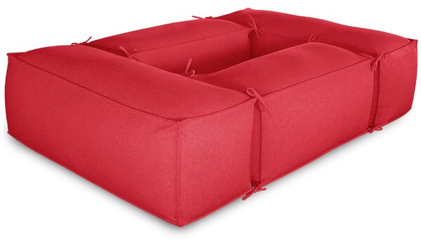 Salottino da esterno 2+2 moduli Rosso