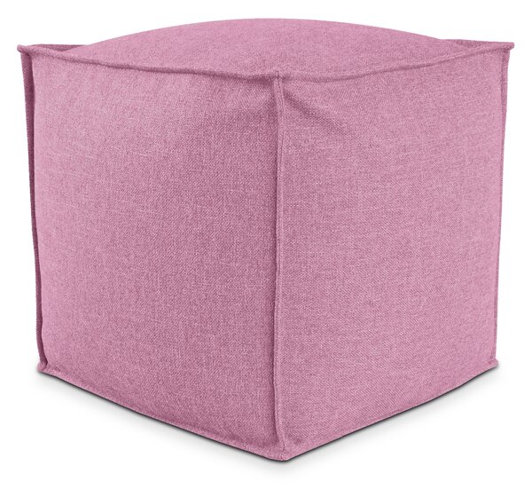 POUF QUADRATO PIUMA 50x50 cm Rosa
