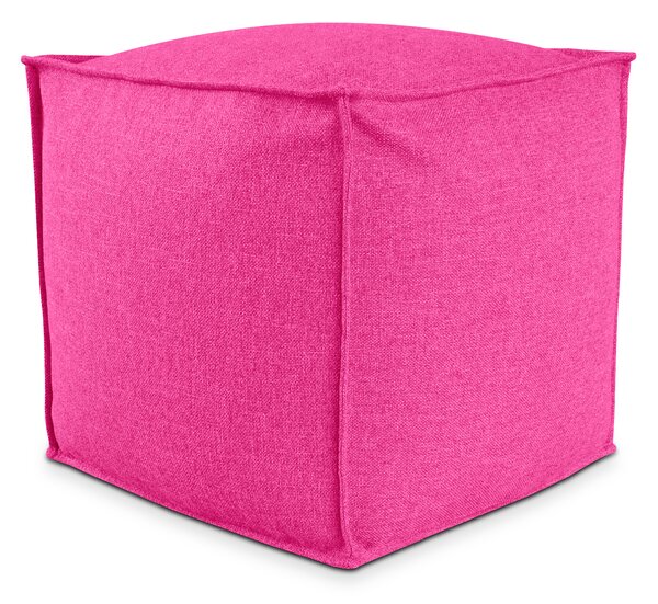 POUF QUADRATO PIUMA 50x50 cm Fuxia