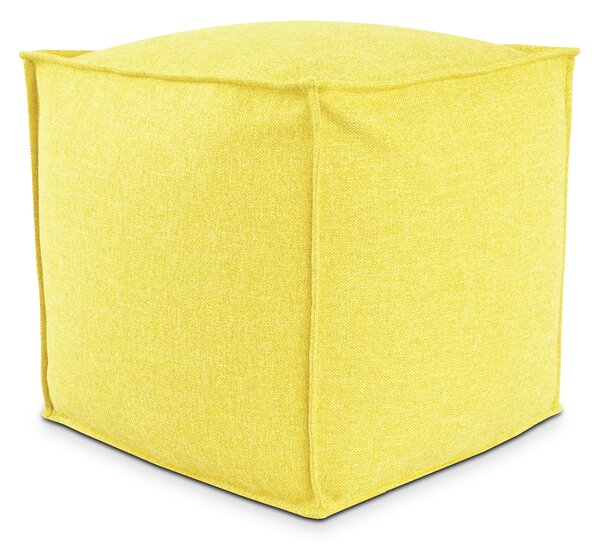 POUF QUADRATO PIUMA 50x50 cm Giallo