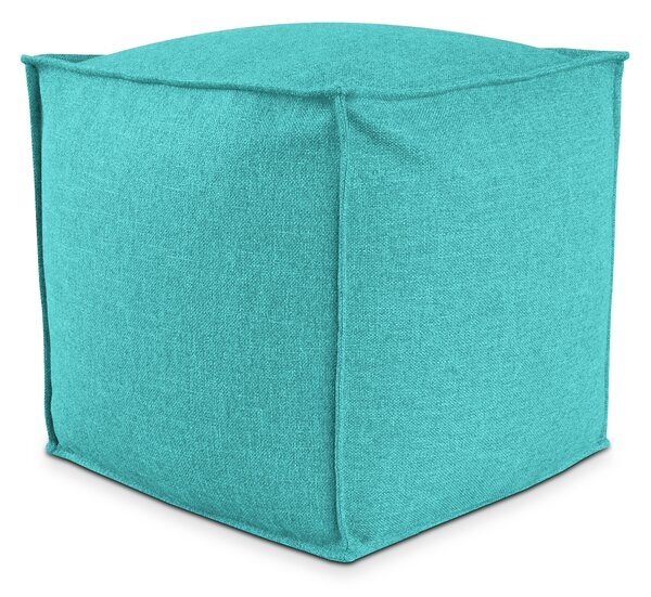 POUF QUADRATO PIUMA 50x50 cm Verde acqua