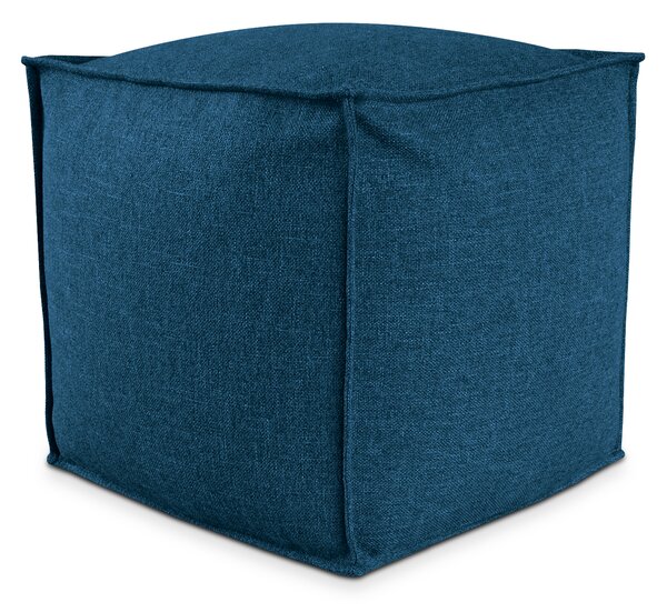POUF QUADRATO PIUMA 50x50 cm Blu