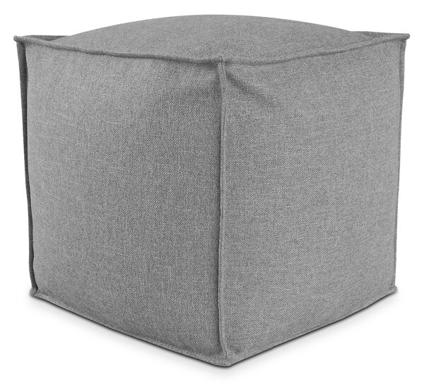POUF QUADRATO PIUMA 50x50 cm Grigio scuro