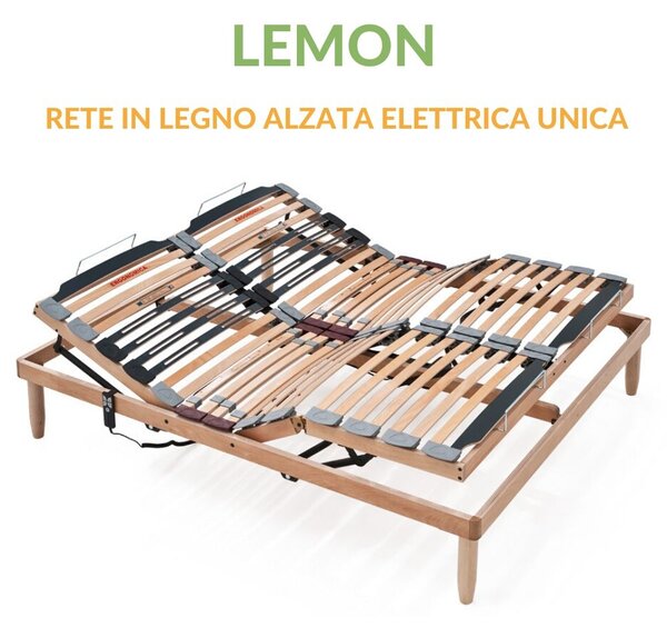 Rete Legno Motorizzata LEMON ELETTRICA ALZATA UNICA 135x190 cm