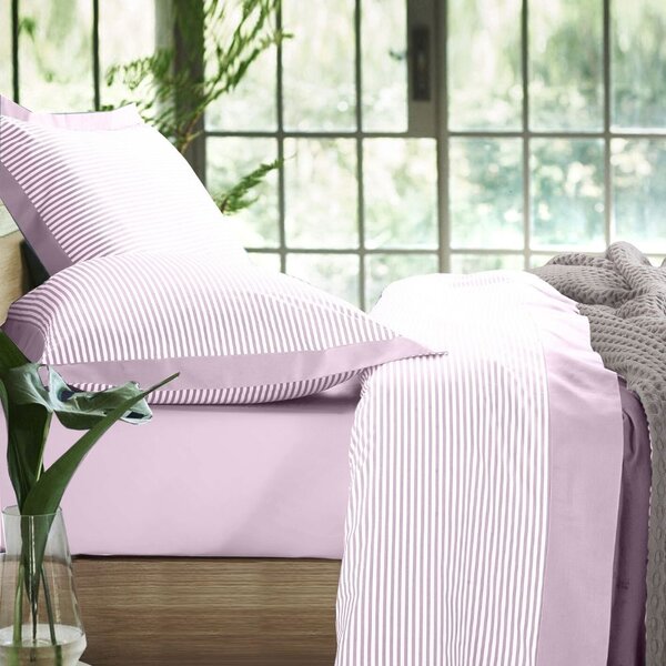 Set completo lenzuola VEGA Rosa 160x300 cm