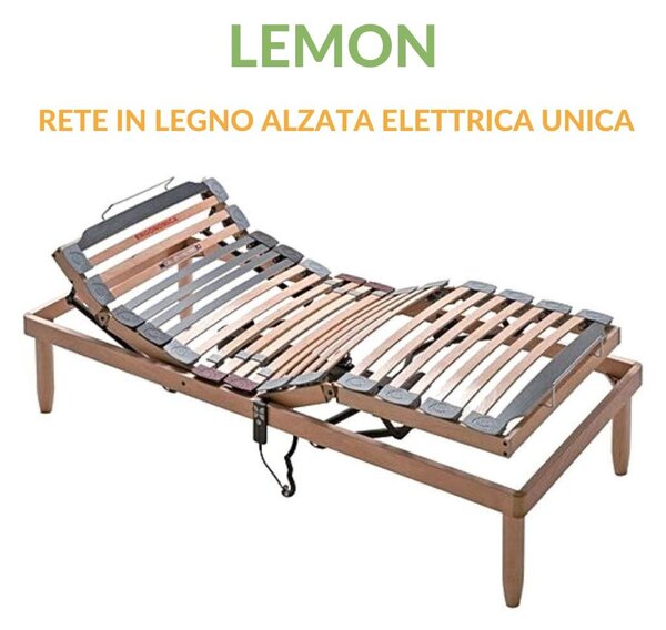 Rete Legno Motorizzata LEMON ELETTRICA ALZATA UNICA 85x190 cm