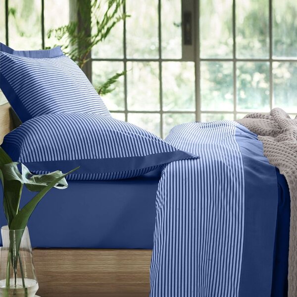 Set completo lenzuola VEGA Blu 160x300 cm