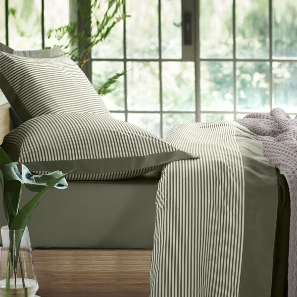 Set completo lenzuola VEGA Verde oliva 160x300 cm