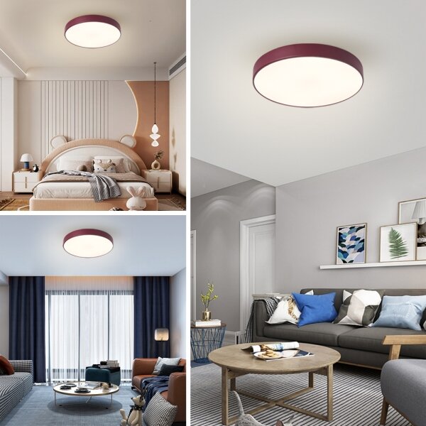 Brilagi-LED plafoniera dimmerabile POOL LED/60W/230V 3000-6000K 50 cm bordeaux + telecomando