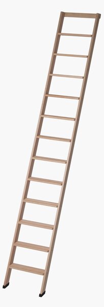 Scala da Appoggio UP 12 gradini Lunghezza 3,00 Mt in Faggio Massello Dimensioni 45x9x h 3,00 cm Peso 10,5 Kg colore legno Naturale