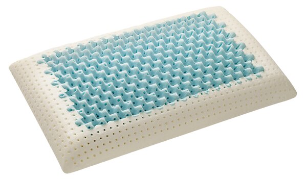 Cuscino Memory Blue con tessuto Silver