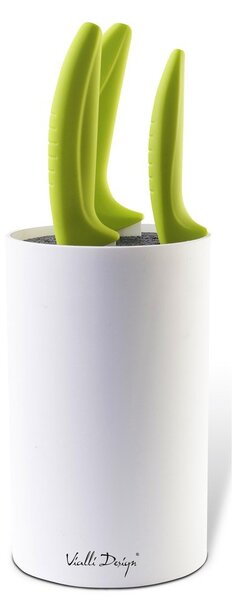 Ceppo di coltelli universale bianco - Vialli Design