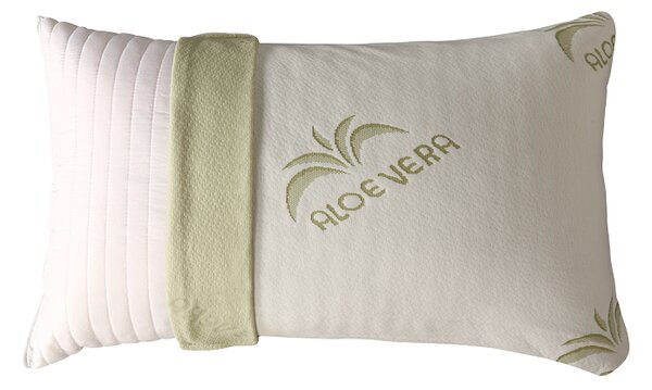 Cuscino Fiocco di Memory Tessuto Aloe Vera