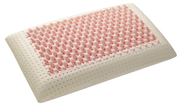 Cuscino Memory Pink con tessuto Silver