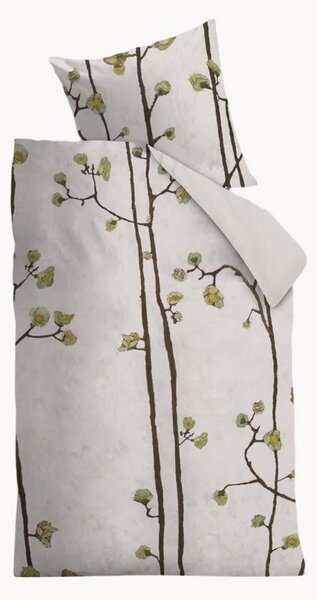 Set copripiumino in raso di cotone Plum Blossoms