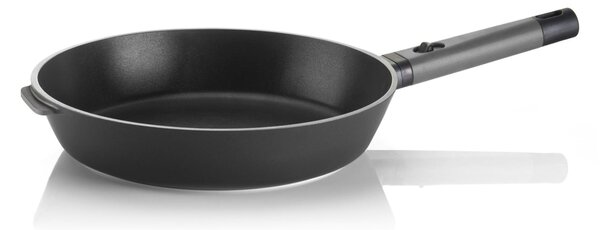 Padella Manico Removibile Diametro 30 cm linea Cook e space adatta a tutte le fonti di calore anche induzione lavabile in lavastoviglie colore nero